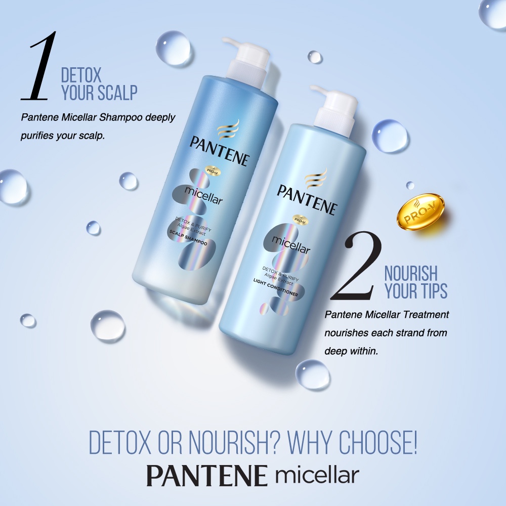 Pantene deals micellar shampoo